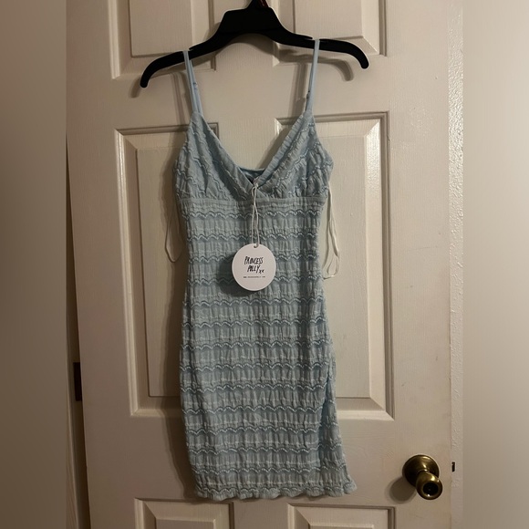 NWT Princess Polly Love Hurts Mini Dress Blue - Picture 2 of 7
